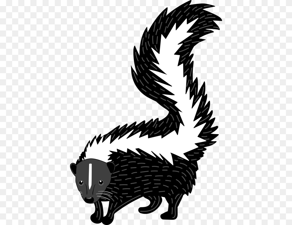 Skunk Clipart Woodland Creature Illustration, Animal, Mammal, Wildlife Free Transparent Png