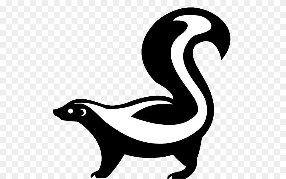 Skunk Drawing, Stencil, Smoke Pipe, Animal, Wildlife Png Image