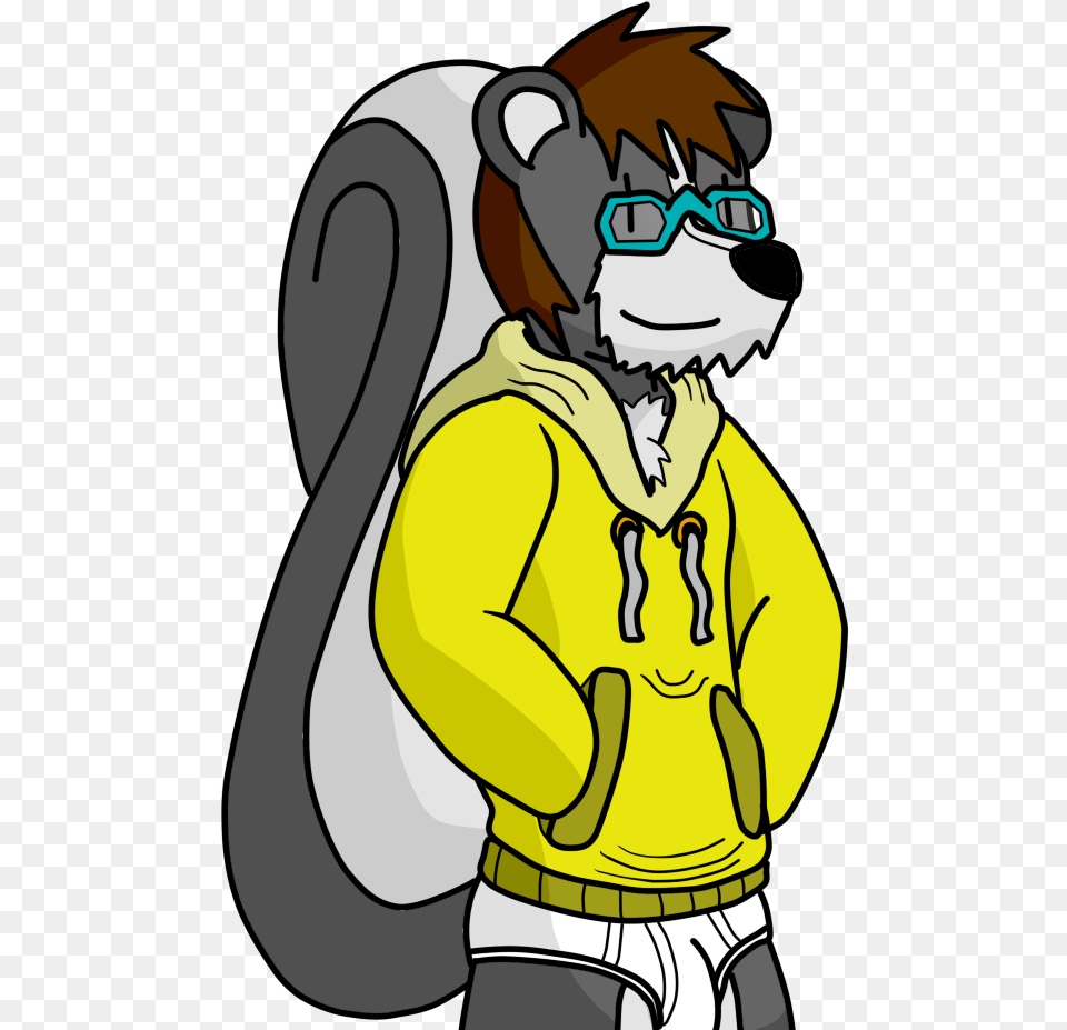 Skunk Fursona Doodle Redesigned Less, Book, Comics, Publication, Person Png Image