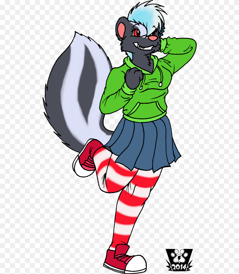 Skunk Girl By Sultz Z Cartoon, Baby, Book, Publication, Comics Free Png