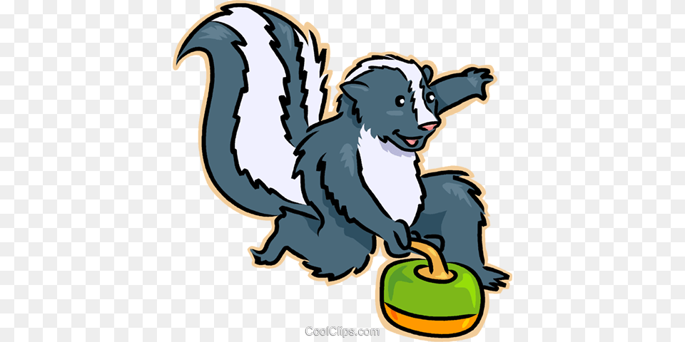 Skunk Royalty Vector Clip Art Illustration, Animal, Wildlife, Mammal, Baby Png