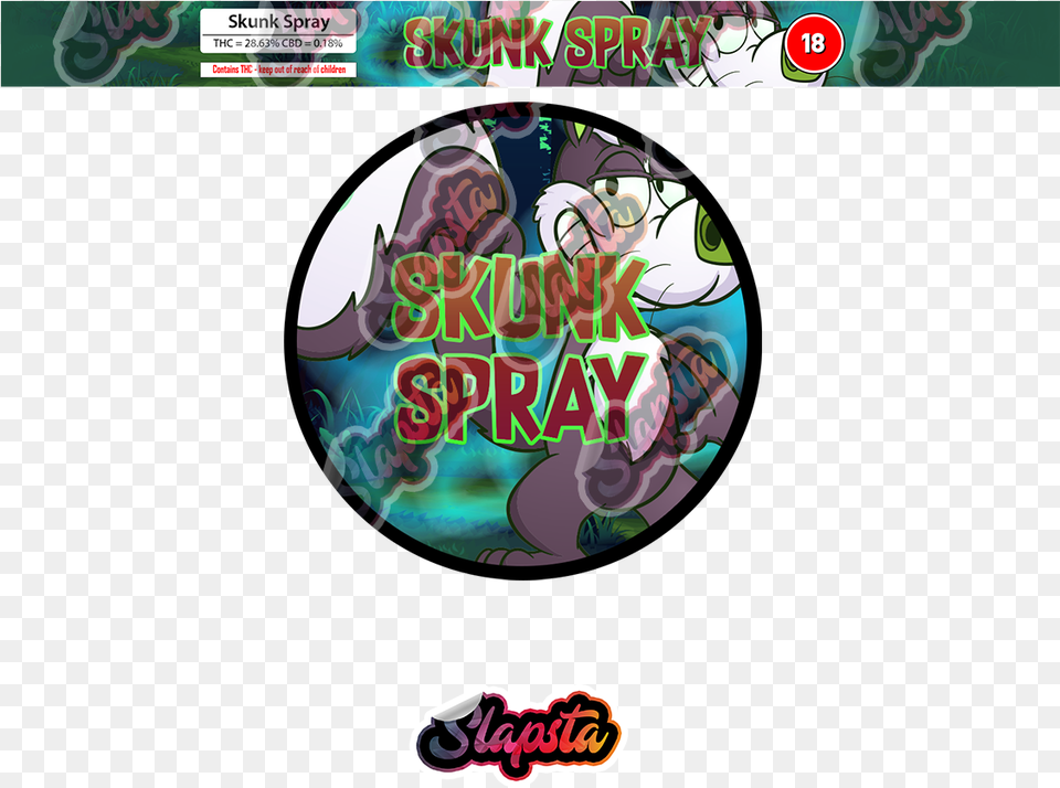 Skunk Spray Pressitin Strain Labels, Book, Comics, Publication, Advertisement Free Png