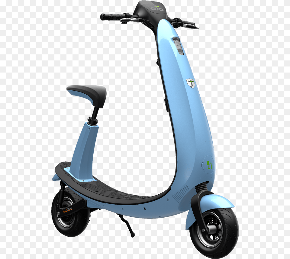 Sky Blue Ojo Electric Scooter Smart Bluetooth Enabled Ojo Commuter Scooter, Transportation, Vehicle, E-scooter, Motorcycle Free Transparent Png