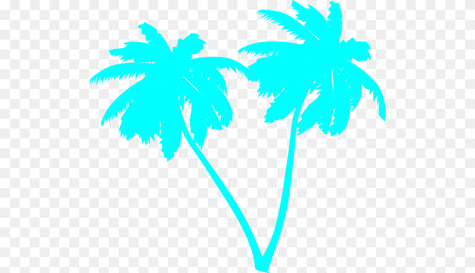 Sky Blue Palms Svg Clip Arts Palm Tree Clip Art Vector, Palm Tree, Plant, Leaf, Nature Free Png