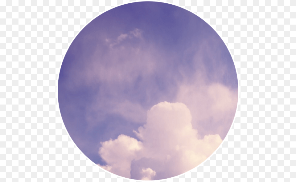 Sky Cloud Background Circle Purple Cumulus, Nature, Outdoors, Weather, Azure Sky Free Transparent Png
