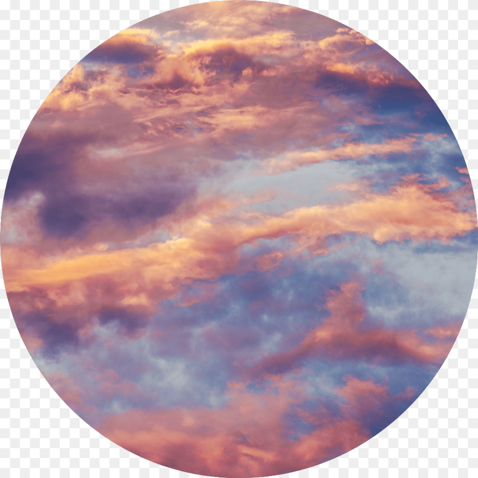 Sky Clouds Cloud Circle Background Blue Ombre Sky With Clouds Painting, Nature, Outdoors, Photography, Sphere Png Image