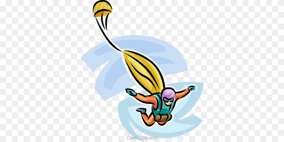 Sky Diver Royalty Vector Clip Art Illustration, Animal, Wasp, Invertebrate, Insect Free Png