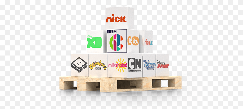 Sky Kids Channels, Box, Wood Png Image