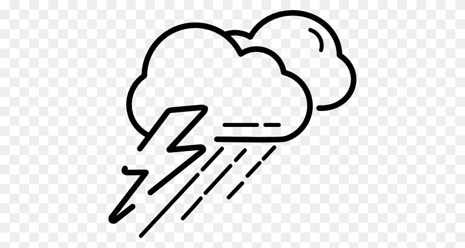 Sky Rainy Meteorology Weather Rain Storm Icon, Gray Free Png