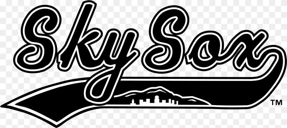 Sky Sox Logo Transparent Svg Freebie Colorado Springs Sky Sox, Text, Calligraphy, Handwriting Png