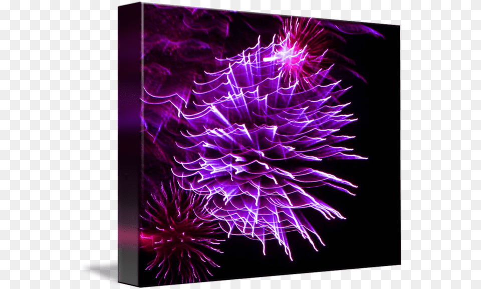 Sky Waves Fire Art Dark Purple By Sr Smith Fireworks, Light, Pattern, Accessories Free Png Download