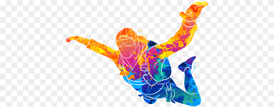 Skydiver Vector, Art, Graphics, Dancing, Leisure Activities Png Image