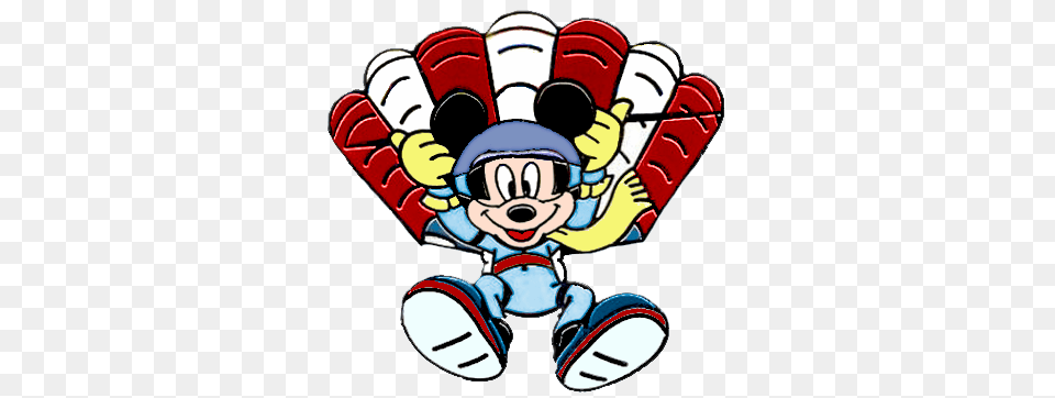 Skydiving Mickey Mouse As He Parachute Glides To The Ground My, Book, Comics, Publication, Dynamite Free Transparent Png