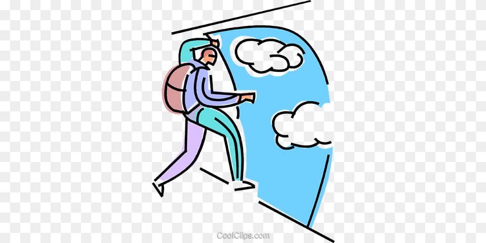 Skydiving Royalty Free Vector Clip Art Illustration, People, Person, Cleaning Png