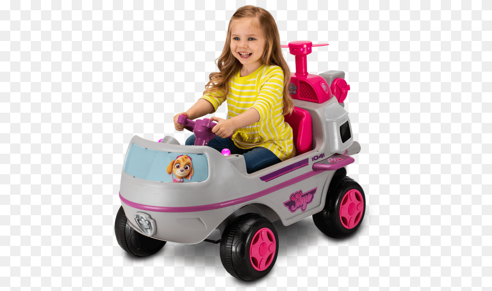Skye Paw Patrol Ride, Child, Female, Girl, Person Png Image