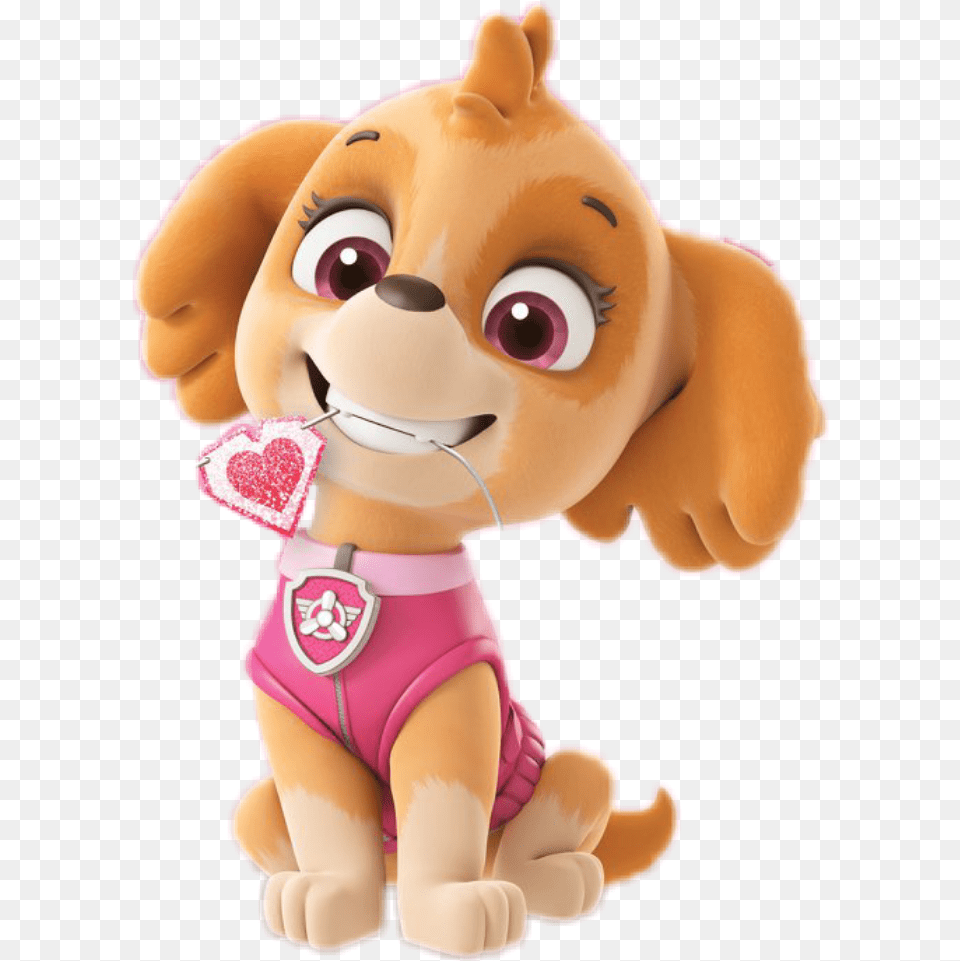 Skye Paw Patrol Skye Sticker, Toy, Plush Png Image