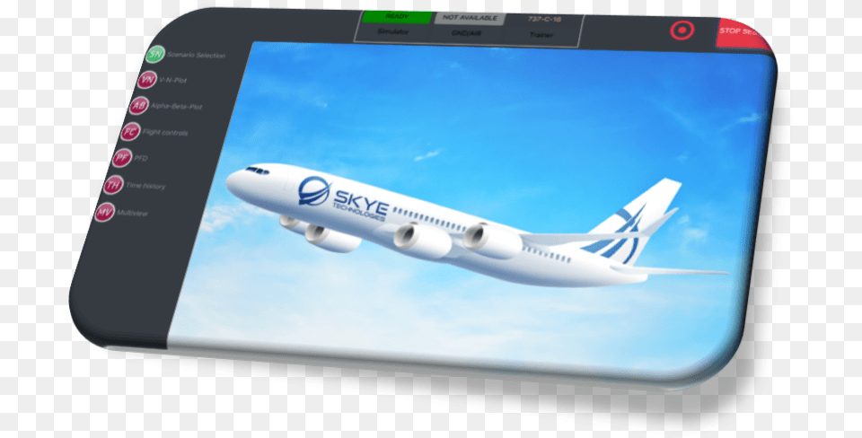 Skye Tablet Splash Screen Wide Body Aircraft, Airliner, Airplane, Flight, Transportation Png