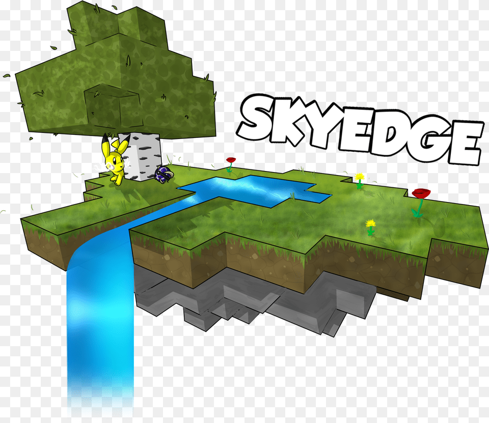 Skyedgemc Server, Grass, Plant, Water Free Transparent Png