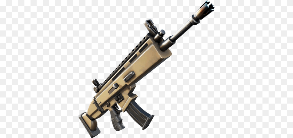 Skyes Assault Rifle Fortnite Tracker Scar Fortnite Assault Rifle, Firearm, Gun, Weapon Free Transparent Png
