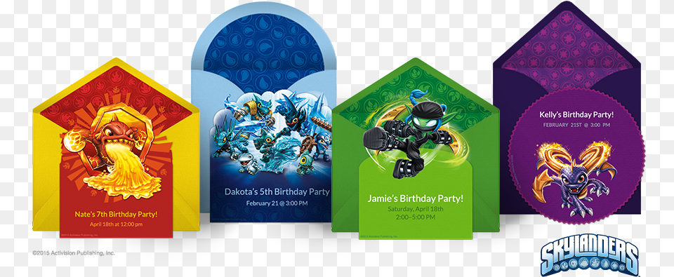 Skylanders Birthday Party Skylanders, Advertisement, Poster, Boy, Child Free Png