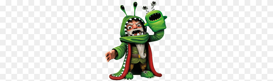 Skylanders Chompy Mage Transparent, Green, Baby, Person, Elf Png Image