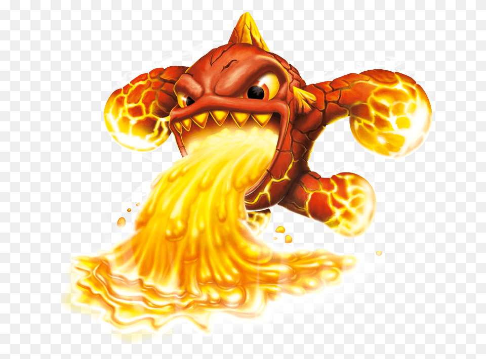 Skylanders Lava Barf Eruptor, Animal, Sea Life Free Transparent Png