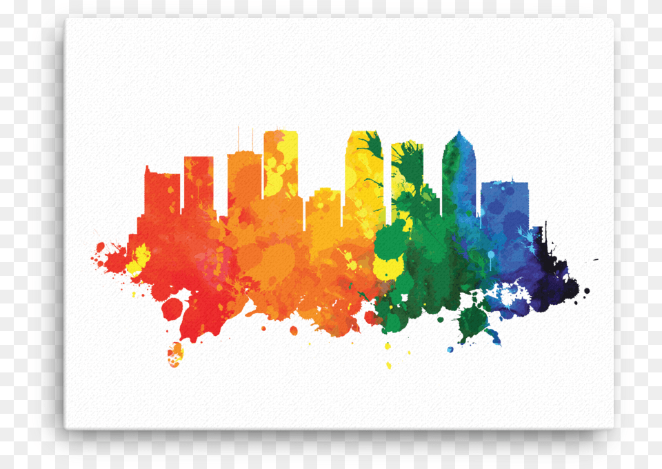 Skyline, Art, Modern Art, Graphics, Painting Free Png Download