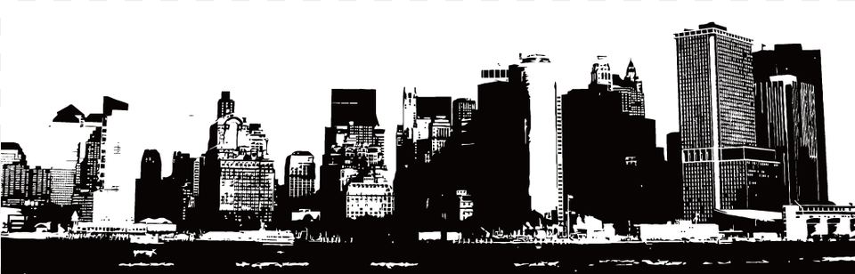 Skyline Building Illustration Black Building City Silhouette, Urban, Metropolis, High Rise, Architecture Png