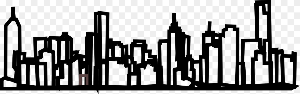 Skyline Clipart, Architecture, Building, Factory, Green Png Image