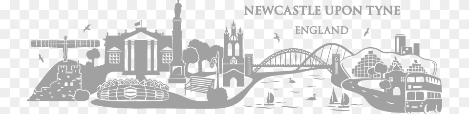 Skyline Clipart Newcastle Newcastle Upon Tyne Skyline, Arch, Architecture, Art Png Image