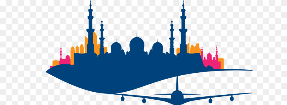 Skyline Clipart Uae, Architecture, Building, Dome, Aircraft Png