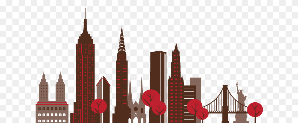 Skyline Gotham, City, Metropolis, Urban, Architecture Free Transparent Png