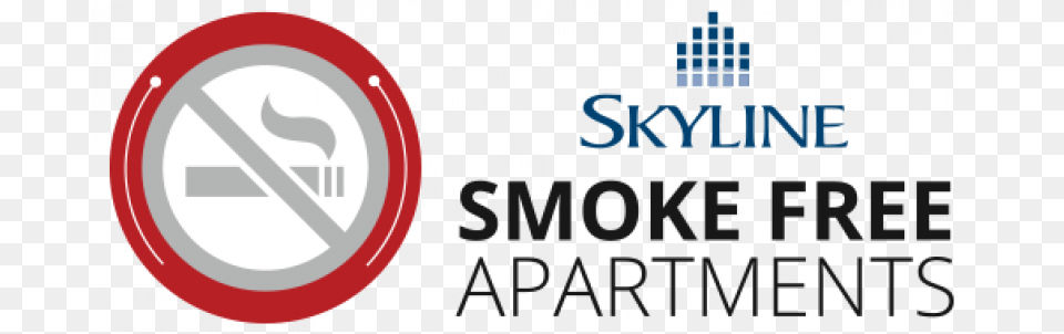 Skyline Living Has Gone Smoke Free In Ontario Skyline Skyline Living, Sign, Symbol, Logo Png Image