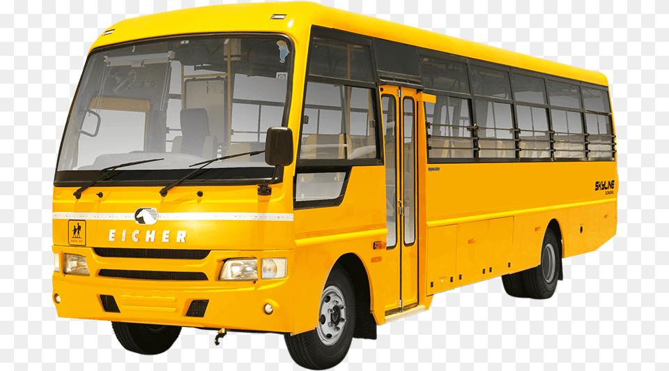 Skyline Non Ac School Bus Eicher Skyline School Bus, Transportation, Vehicle, School Bus, Machine Png