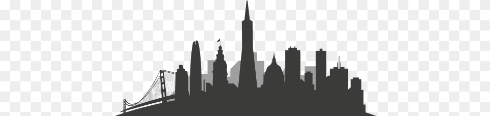 Skyline Silhouette City Skyline Silhouette, Architecture, Building, Spire, Tower Png Image