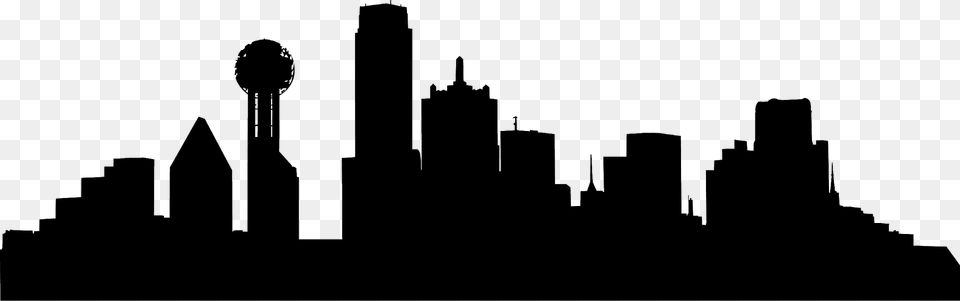 Skyline Silhouette Vector Black And White City Skyline Vector, Art Free Png