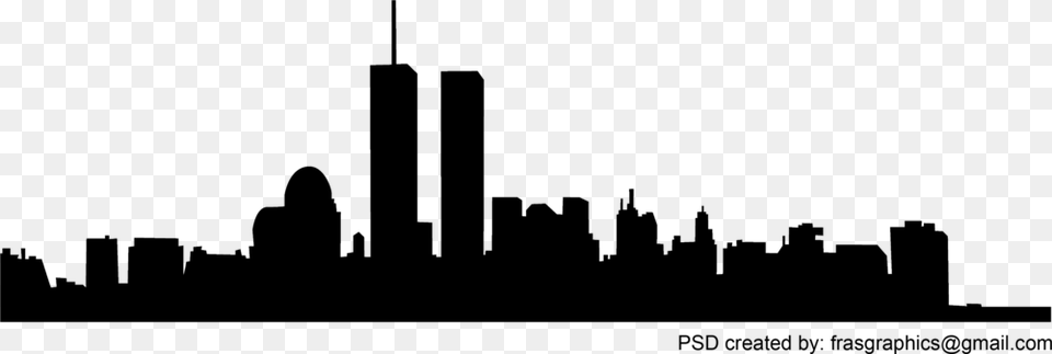 Skyline Vector Hi Res 9 11 New York Skyline Silhouette, City, Metropolis, Urban Free Transparent Png