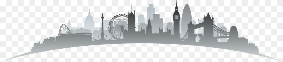 Skyline Vision Icon 10in X 3in London Skyline Sticker Travel Car Window, Architecture, Building, City, Spire Free Transparent Png