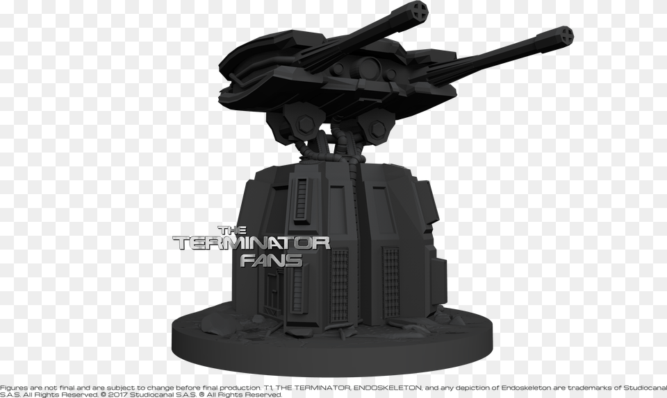 Skynet Mainframe Turret Cannon, Weapon, Bulldozer, Machine Png