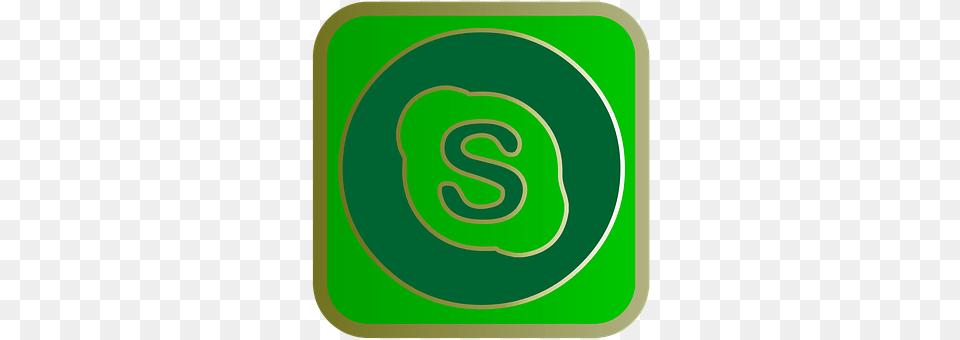 Skype Green, Spiral, Coil, Text Free Png Download