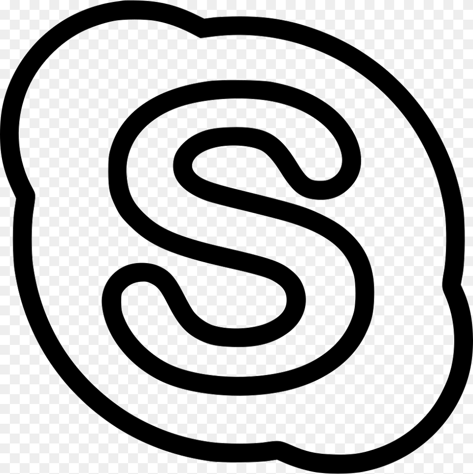 Skype Copyrighted Skype Logo White, Number, Symbol, Text, Ammunition Png Image