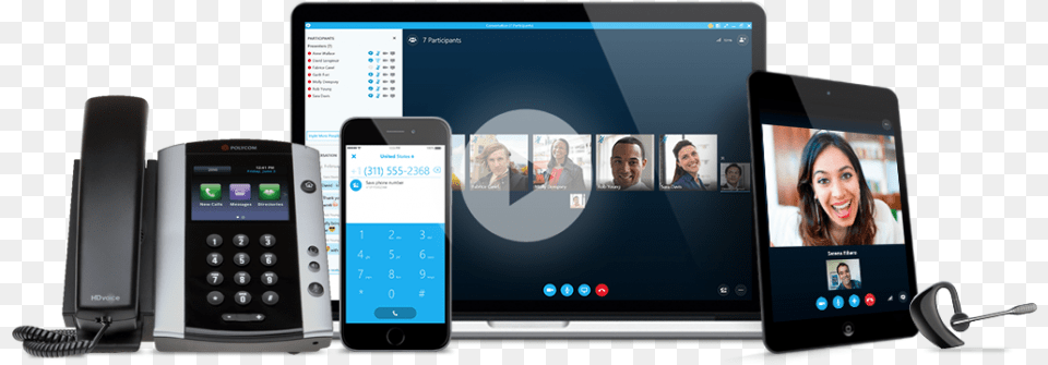 Skype For Business Evideo Skype Phone System, Mobile Phone, Electronics, Computer, Tablet Computer Png Image