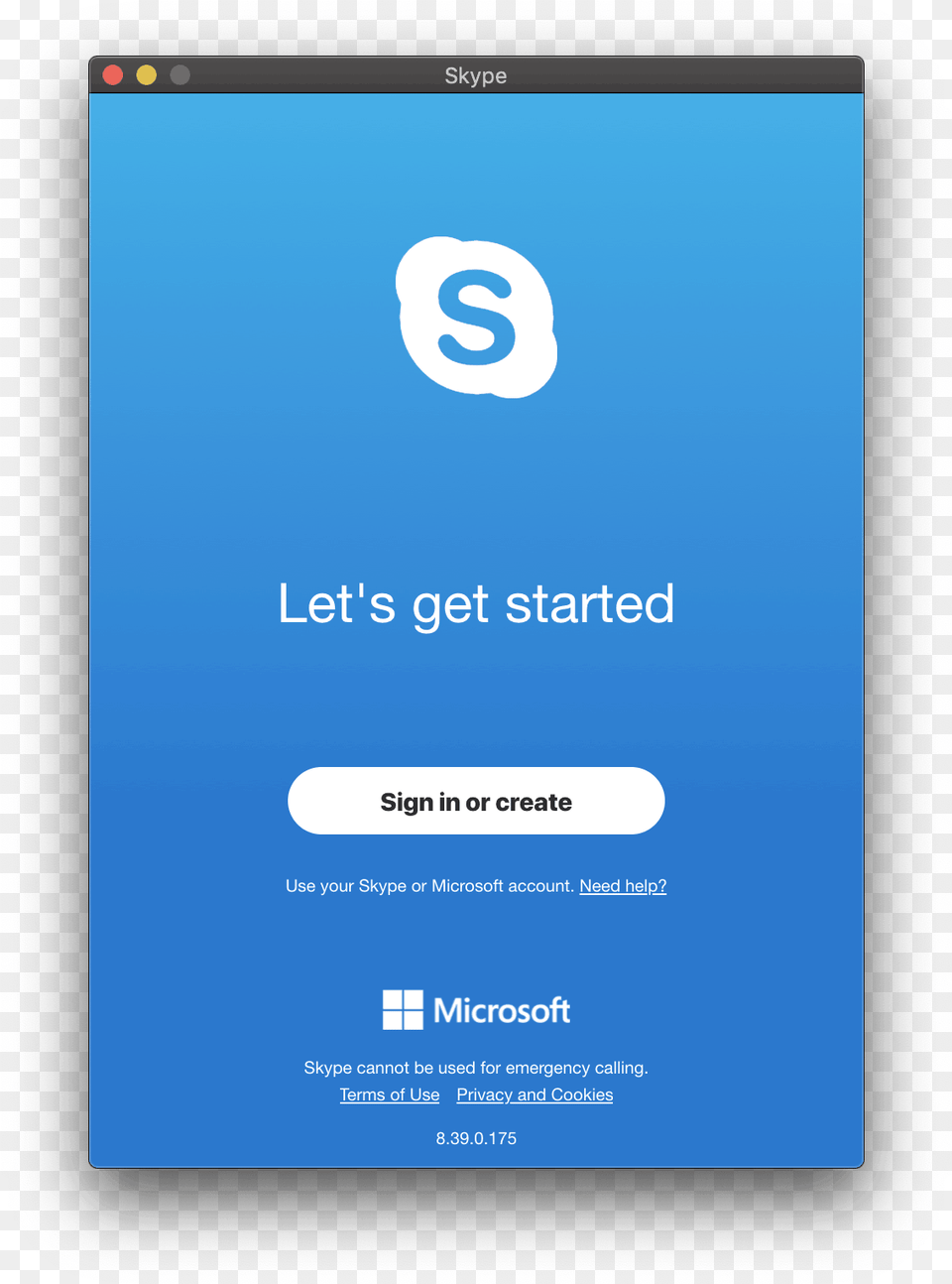 Skype Get Started Screen Login Design In Android, Text, Electronics, Advertisement, White Board Free Transparent Png