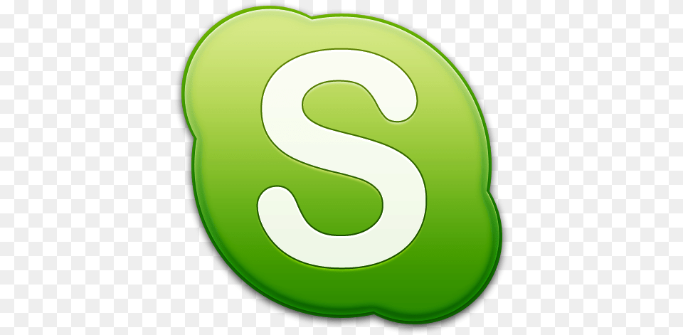 Skype Green Icon Skype Icons Softiconscom Skype Green Icon, Symbol, Text, Number, Plate Png Image