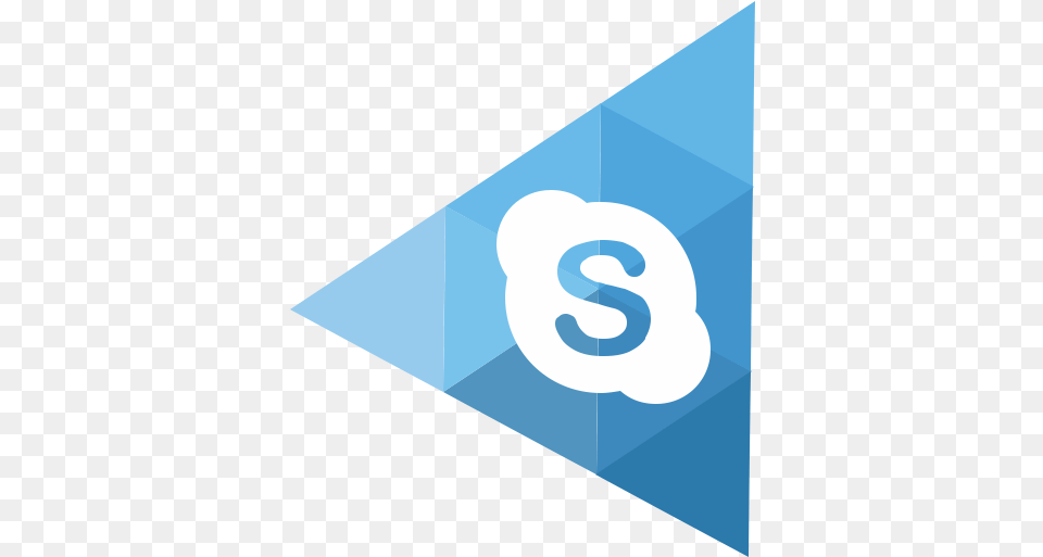 Skype Icon Graphic Design, Triangle Free Transparent Png