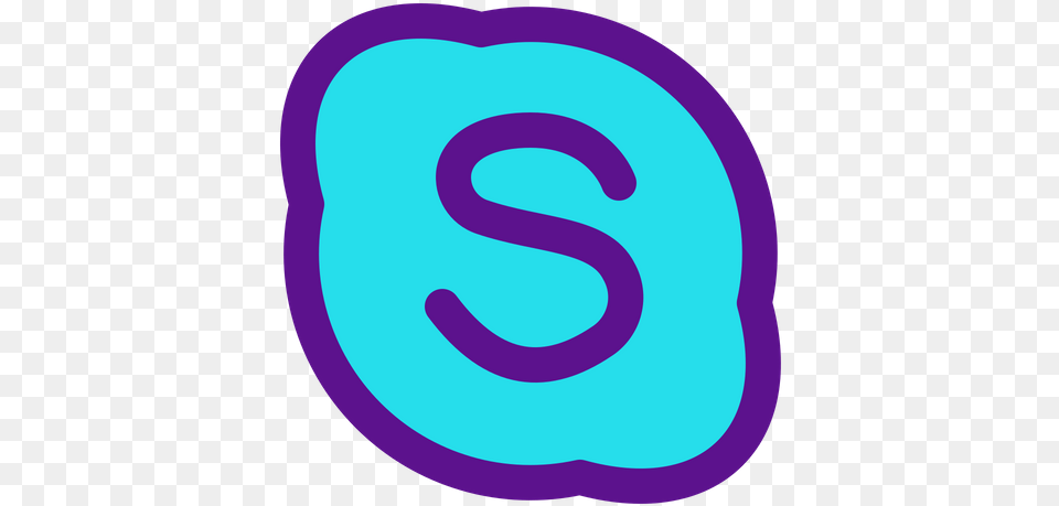 Skype Icon Of Colored Outline Style Brixton, Disk Png