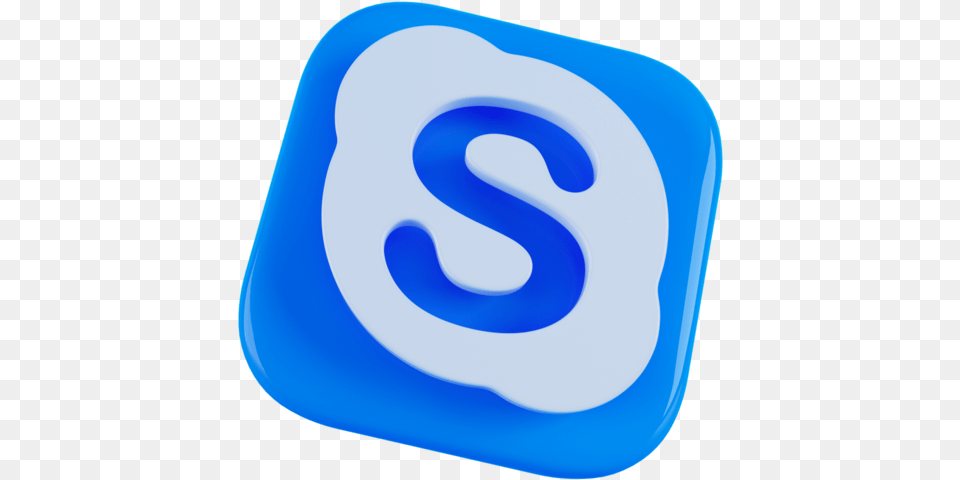 Skype Logo Icon Of Social Media 3d Icon Skype 3d, Disk, Home Decor Free Transparent Png