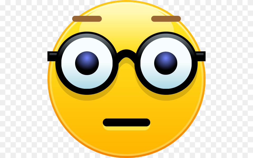 Skype Nerd Emoji, Accessories, Glasses, Disk Free Png