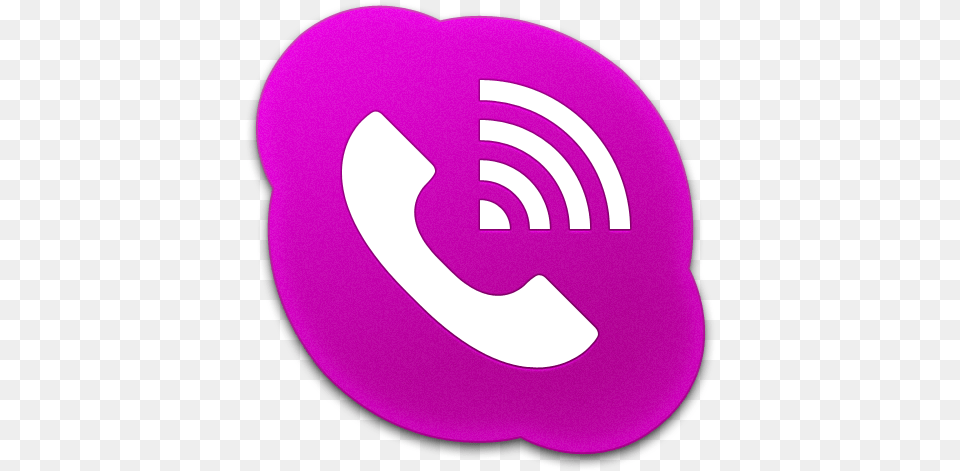 Skype Phone Alt Pink Icon Skype Icons Softiconscom Skype Symbol With Phone, Purple, Home Decor, Food, Sweets Png
