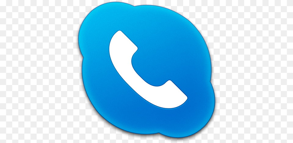 Skype Phone Blue Icon Icon Skype Call, Cushion, Home Decor, Logo, Astronomy Free Transparent Png
